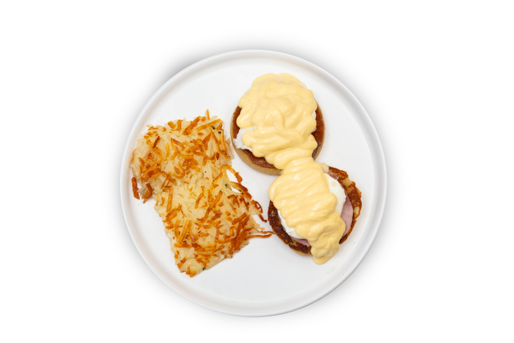 Chris' Pancakes Eggs Benedict Transparent